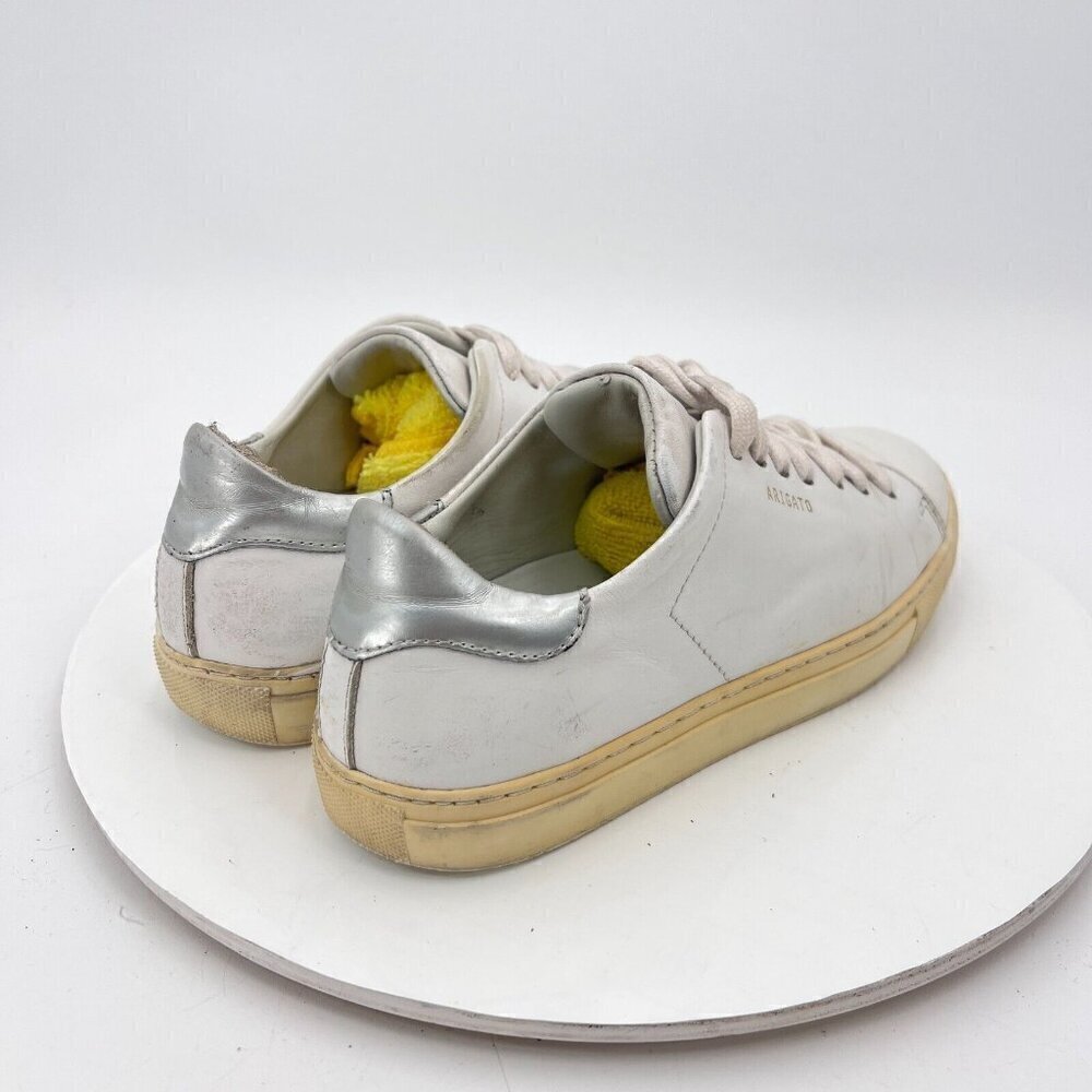 Axel Arigato Clean 90 Women Size 6 White Grey Leather Low Top Casual Shoes - Picture 5 of 12